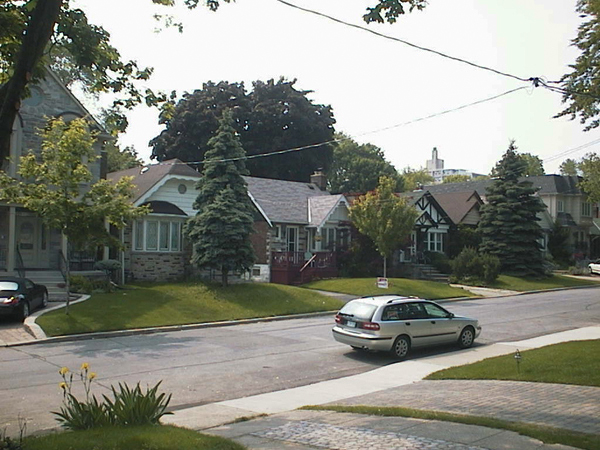 Directly across the street – lawns.